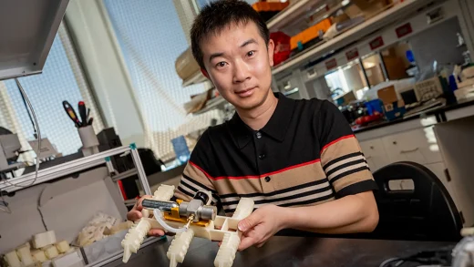 新型气动六足机器人由3D打印制成 体积小巧又柔软