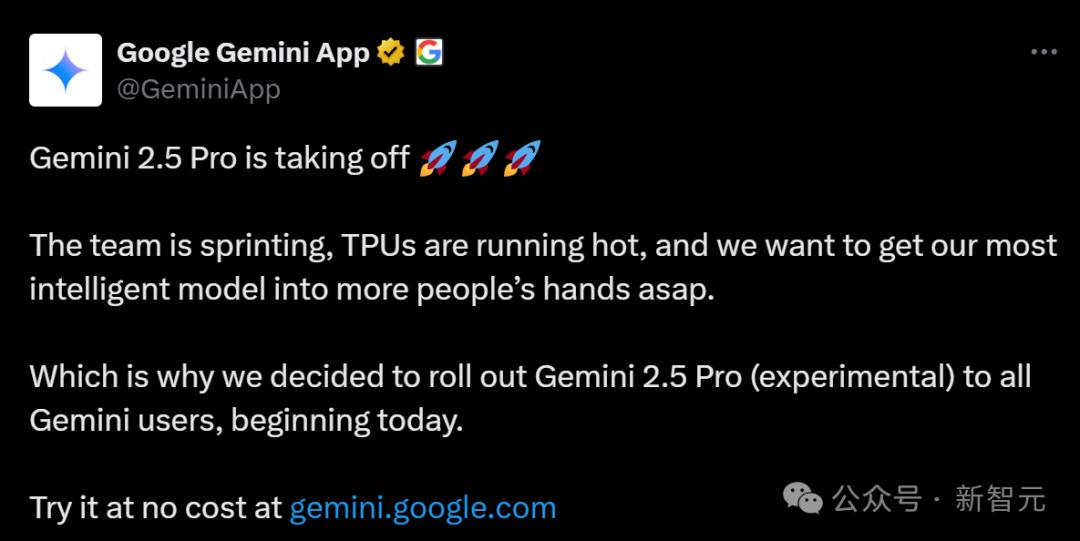 刚刚，谷歌最强Gemini 2.5 Pro免费了，数学碾压人类研究生，拿下全球TOP 1