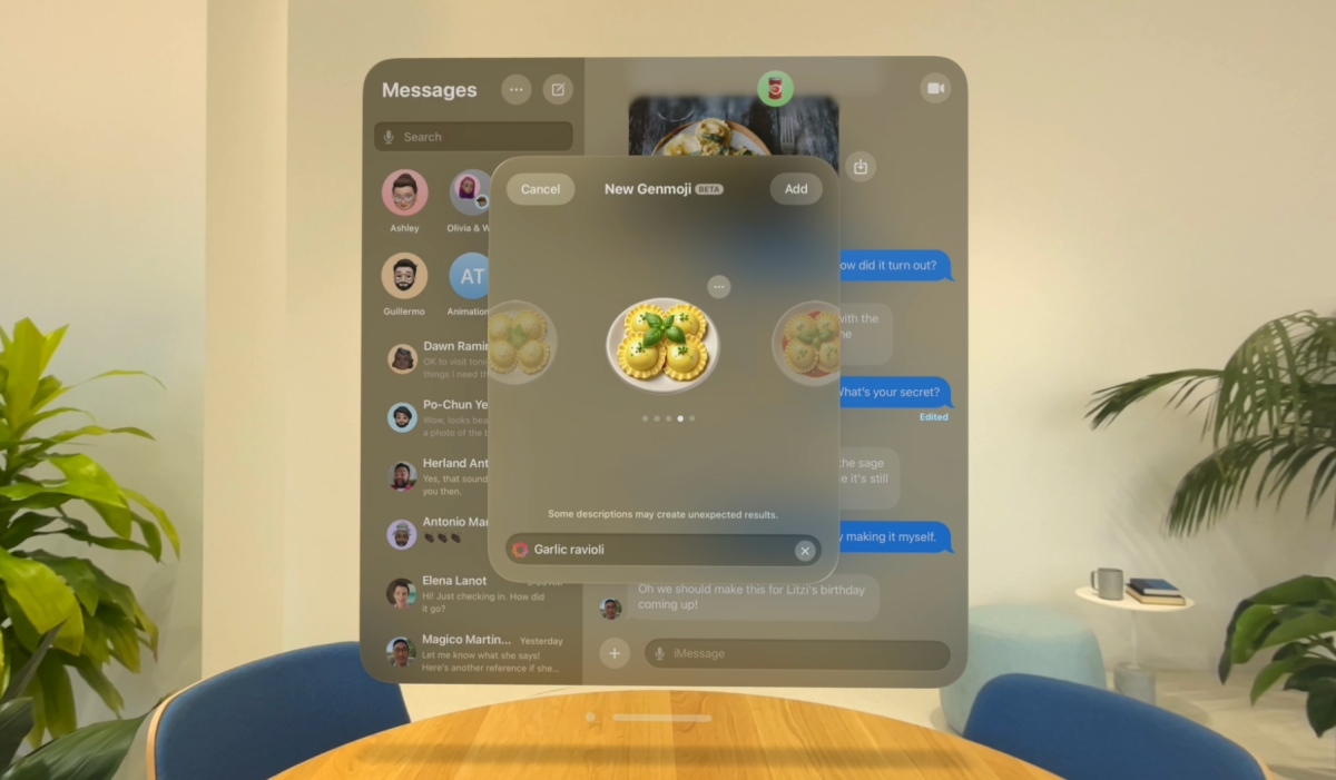 苹果将 Apple Intelligence 引入 Vision Pro