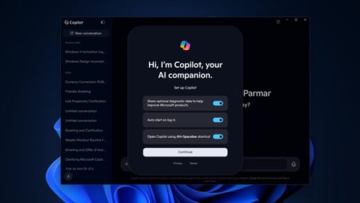 微软在Windows 11上推出新版Copilot应用 包含o3推理和截图工具