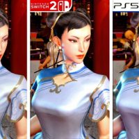 《街头霸王6》PS4、Switch 2、PS5画面对比