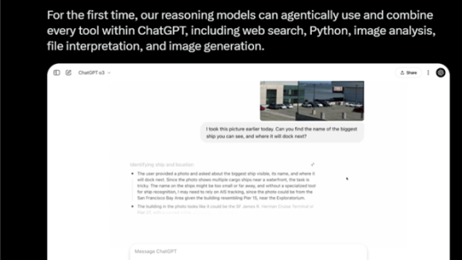 首次实现图像思考 OpenAI重磅发布o3/o4-mini：史上最强、最智能模型