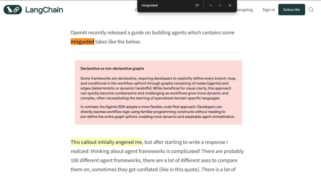 OpenAI“Agent 圣 经”翻车？LangChain 创始人怒怼“全是坑”