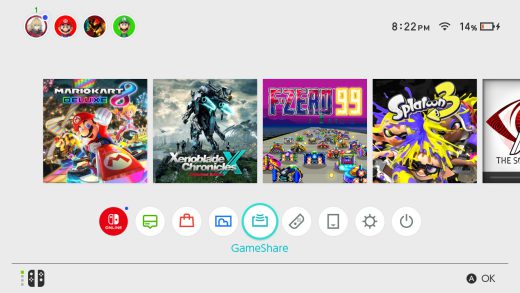 任天堂发布现款 Switch 掌机 V20.0.0 更新：新增游戏共享、系统迁移