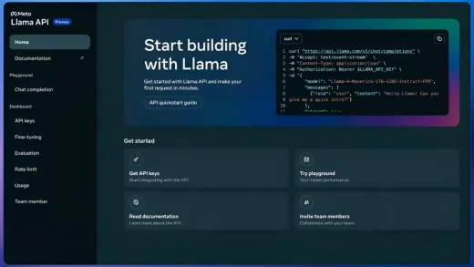 Meta 预览了其 Llama AI 模型的 API