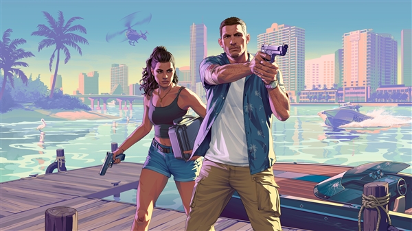 《GTA6》官网男女主角介绍更新！雌雄大盗超清壁纸公布