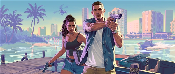 《GTA6》官网男女主角介绍更新！雌雄大盗超清壁纸公布