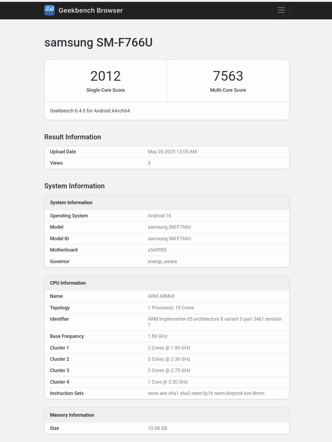 三星Exynos 2500单核和多核性能被曝令人失望