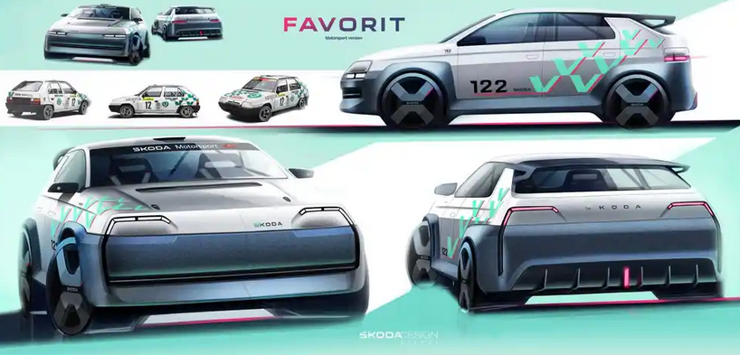 斯柯达Favorit概念车发布：满满赛博朋克风