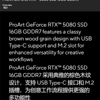 显卡还能这么玩！华硕推出ProArt RTX 5080：M.2插槽+USB-C全用上