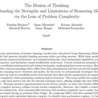 苹果炮轰AI推理模型：全是假思考！所谓思考只是一种假象