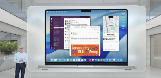 苹果macOS 26 Tahoe发布：全新玻璃风格 顶栏全透明设计