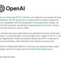 26天倒计时：OpenAI即将关停GPT-4.5Preview API