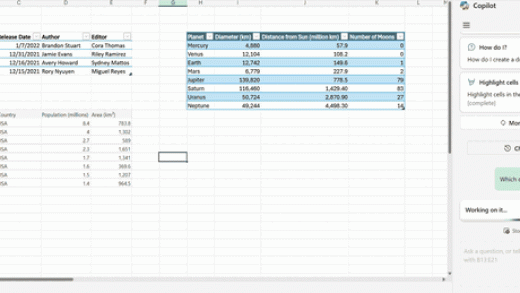 Excel中Copilot迎来重大升级！无需选中数据、自然语言也能理解