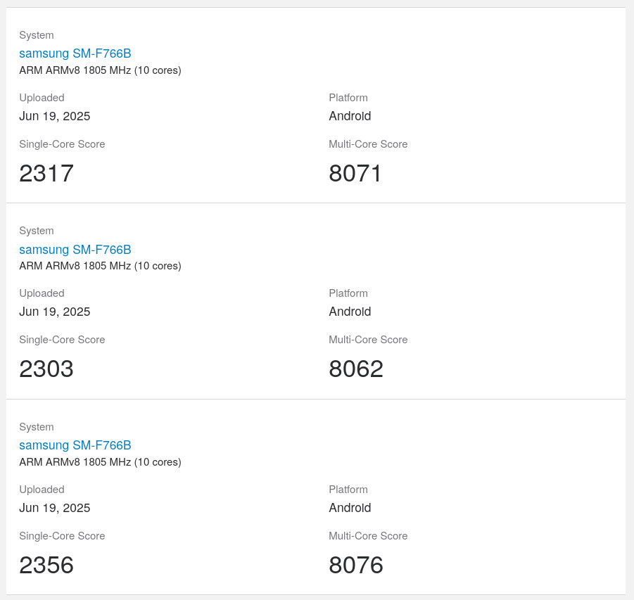 基准测试结果显示三星Exynos 2500性能接近高通 但仍然较慢