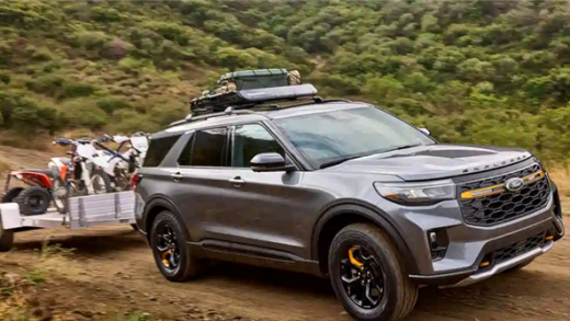 美系六缸大越野！福特探险者Tremor官图发布：搭载专属越野套装