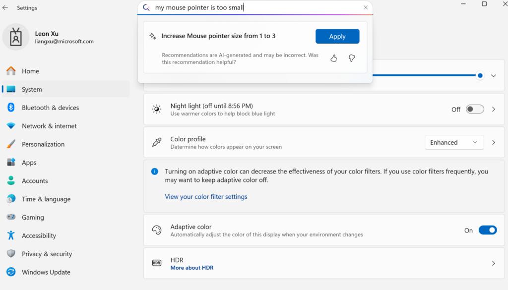 Windows最新搭载微软自研模型Mu，一句话搞定所有系统配置