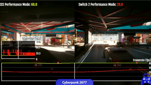 Switch 2与Xbox Series S对比运行多款大作：两者谁性能更强