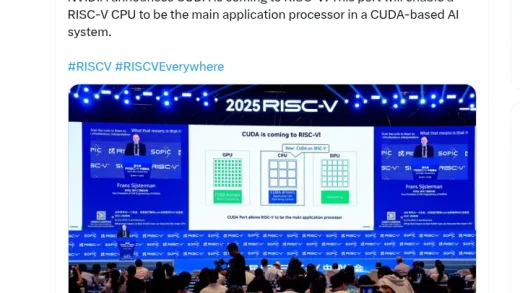 NVIDIA 将 CUDA 引入 RISC-V 体系