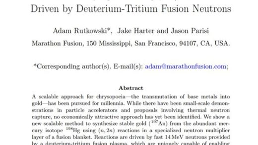 理论看起来很棒！美国一公司宣布用核聚变点汞成金：每发电1千兆瓦产5吨黄金