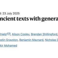 Nature重磅：AI又一突破，穿越千年，填补人类缺失的历史