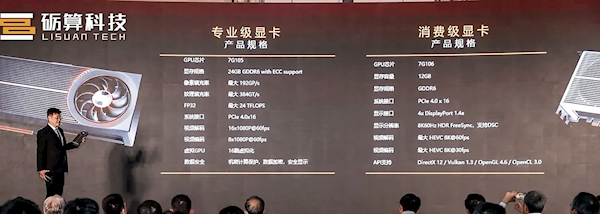 中国首款6nm游戏GPU发布 性能超越RTX 4060