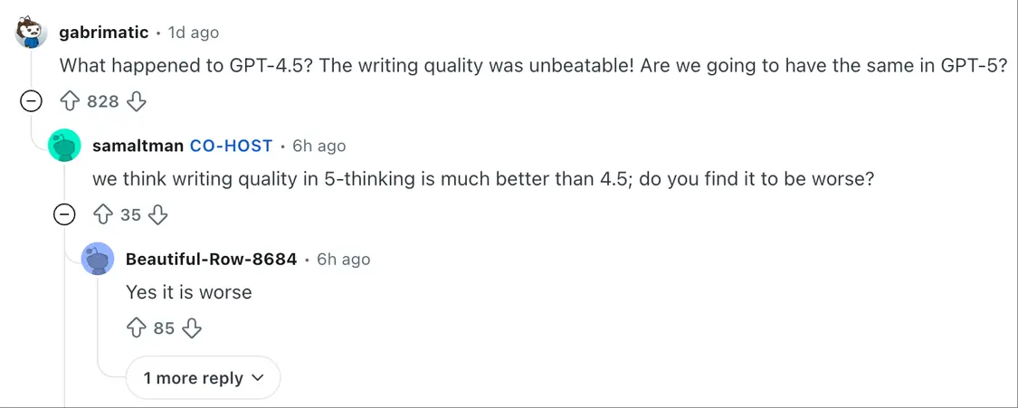 “最强模型”GPT-5发布后评价褒贬不一 奥特曼回应