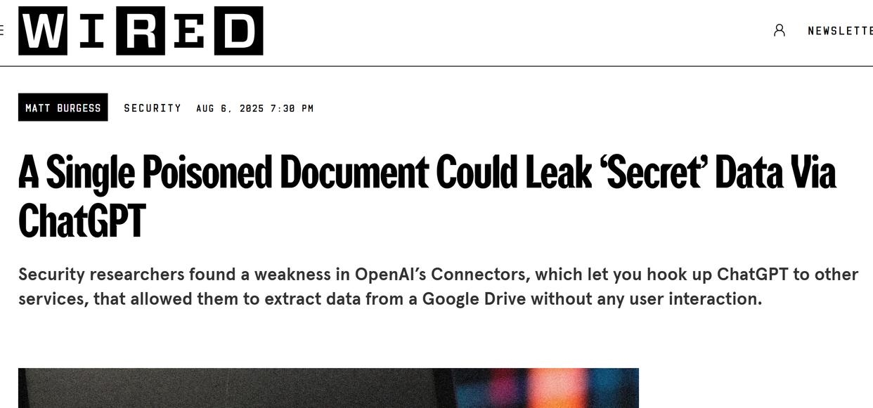 ChatGPT安全漏洞被曝光 无需点击即可盗用户数据