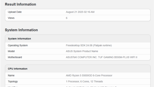 锐龙 5 5500X3D首次Geekbench跑分：单核与5500相似、多核提升13%！