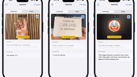 苹果 FastVLM 模型开放试用：Mac 用户秒享“闪电级”视频字幕，生成速度较同类 AI 快 85 倍