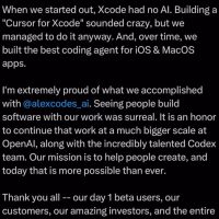 00后打造最强苹果开发Agent，刚刚，OpenAI打包收编