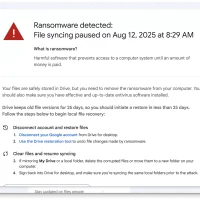 Google推出基于AI的勒索软件检测功能 应用于Drive桌面端