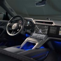 保时捷纯电卡宴官图发布：首次用上12.25英寸弧形曲面中控屏