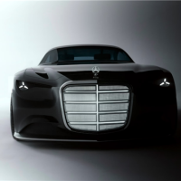 车头长过燃油V12 奔驰Vision Iconic概念车首发亮相