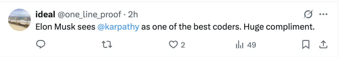 马斯克发起编程人机大战 卡帕西说了不