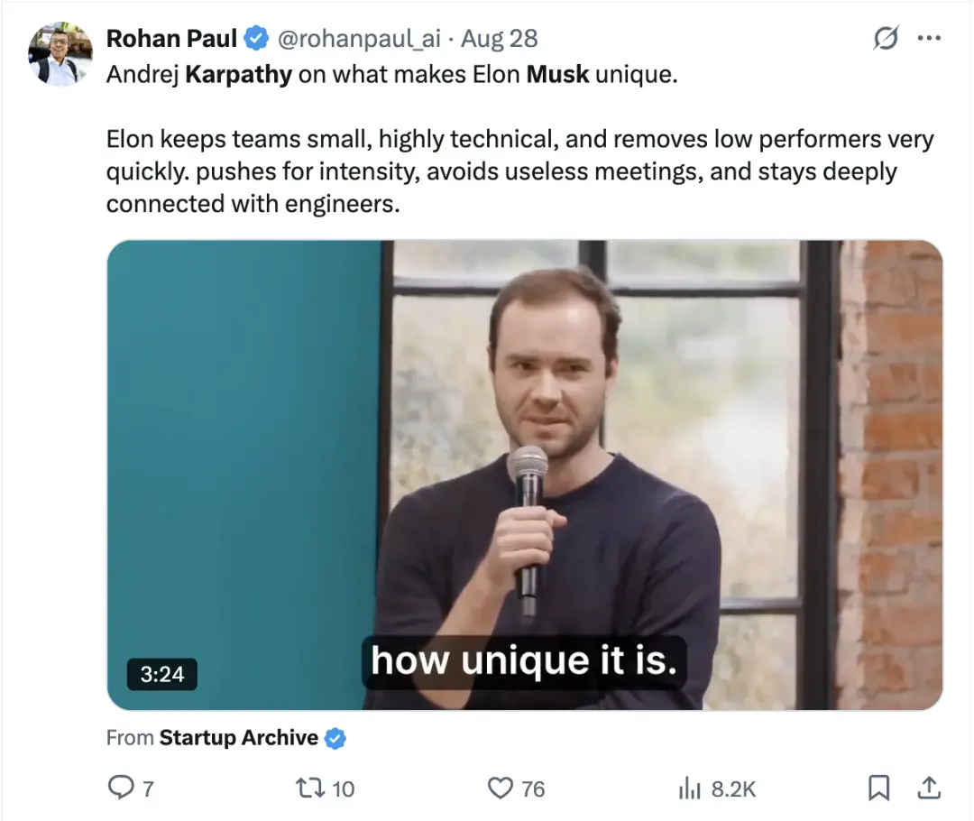 马斯克发起编程人机大战 卡帕西说了不