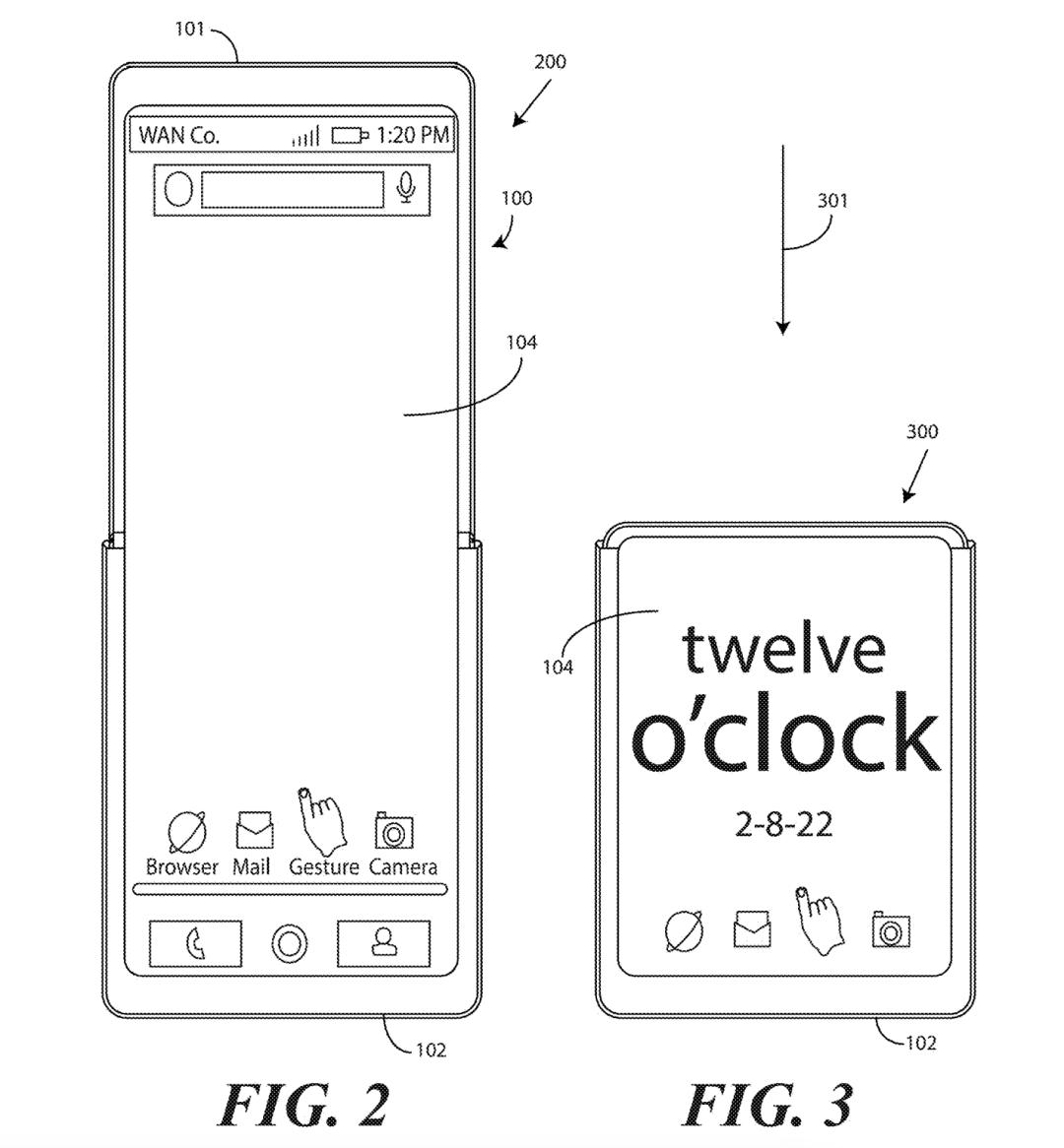 新专利曝光，“手表”可变“手机”，卷轴拉伸设计
