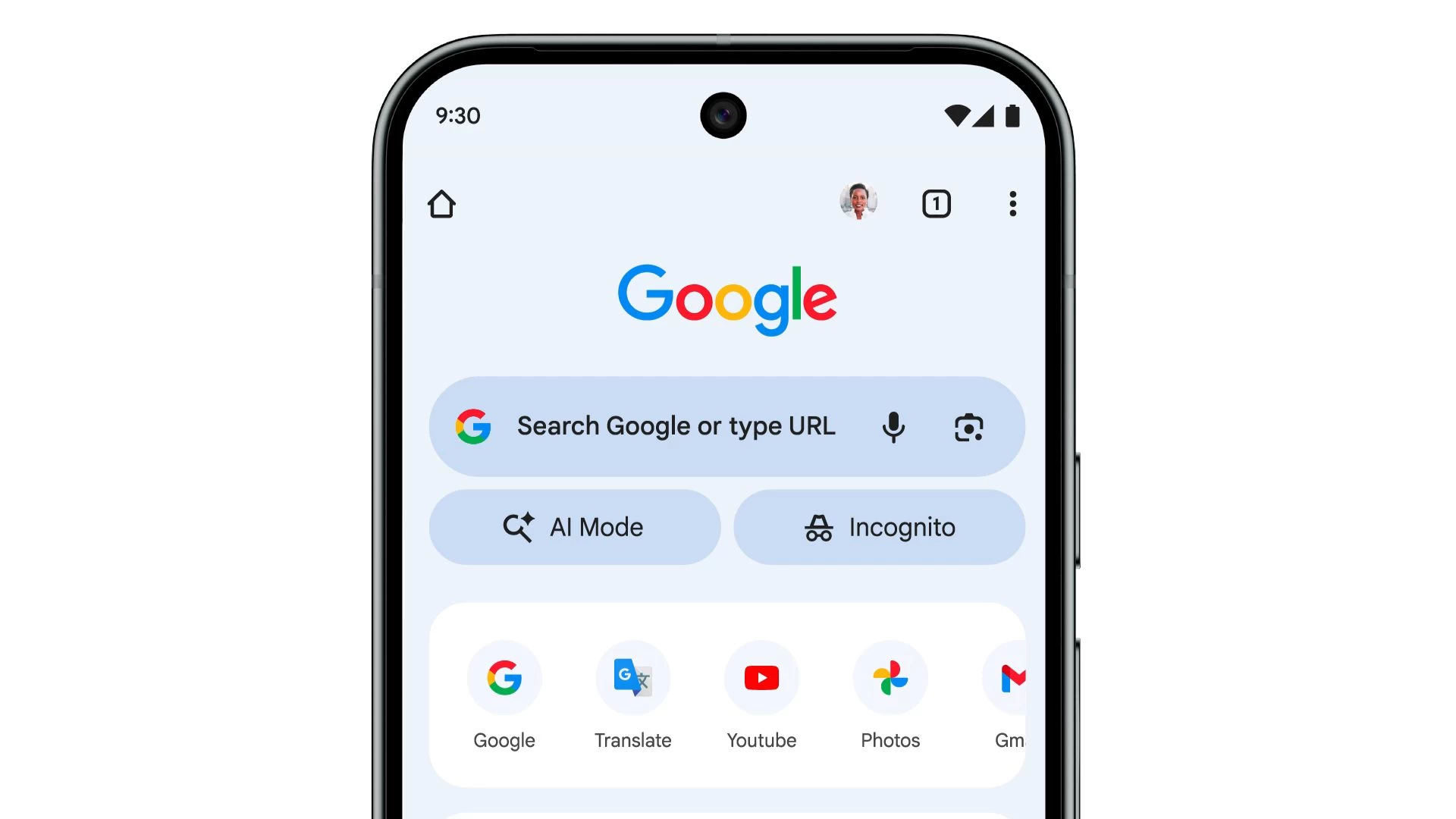 Google在Chrome iOS和Android移动版中推出AI模式快捷按钮