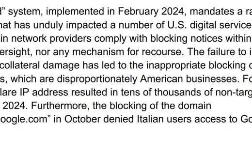 Cloudflare认为封锁外国网站的行为构成数字贸易壁垒
