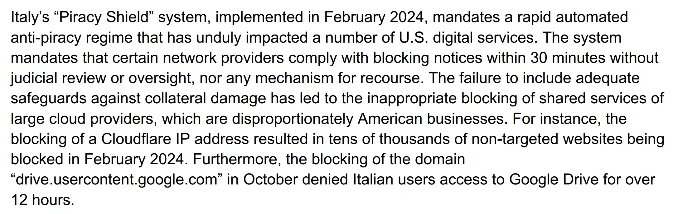 Cloudflare认为封锁外国网站的行为构成数字贸易壁垒