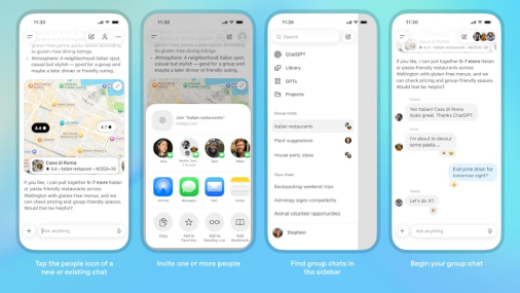 ChatGPT在四地试点社交群聊功能