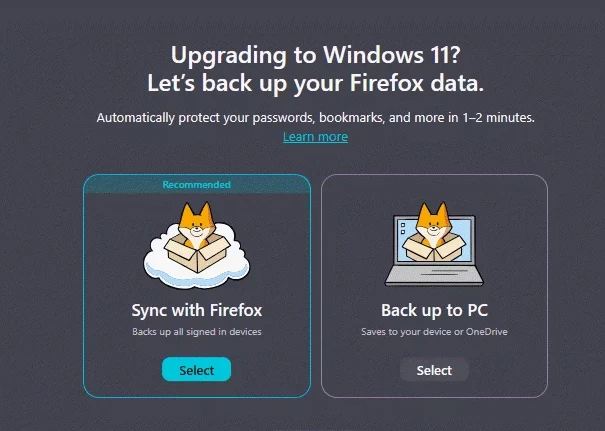 Mozilla Firefox 146.0发布 为Windows 10带来备份工具并强化多平台体验