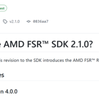 AMD发布FSR SDK 2.1.0：加速推广Redstone大更新