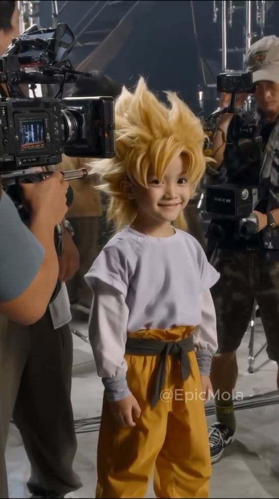 AI生成《龙珠》真人版拍摄现场 美女如云啊