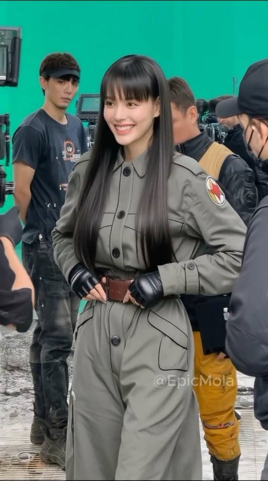 AI生成《龙珠》真人版拍摄现场 美女如云啊