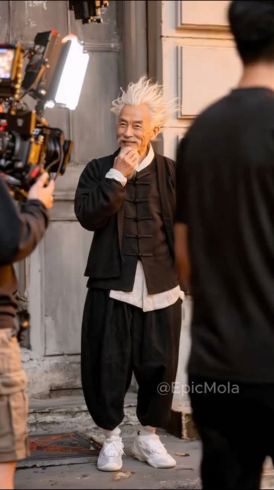 AI生成《龙珠》真人版拍摄现场 美女如云啊