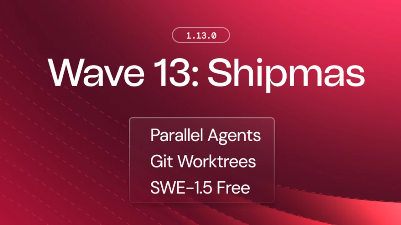 Windsurf发布Wave 13更新：引入SWE-1.5模型并支持Git Worktree