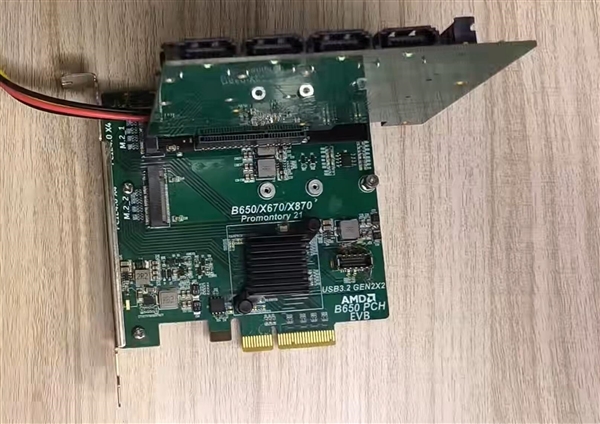 AMD 600/800芯片组竟然插在Intel 主板上！带来更多M.2 、SATA、USB